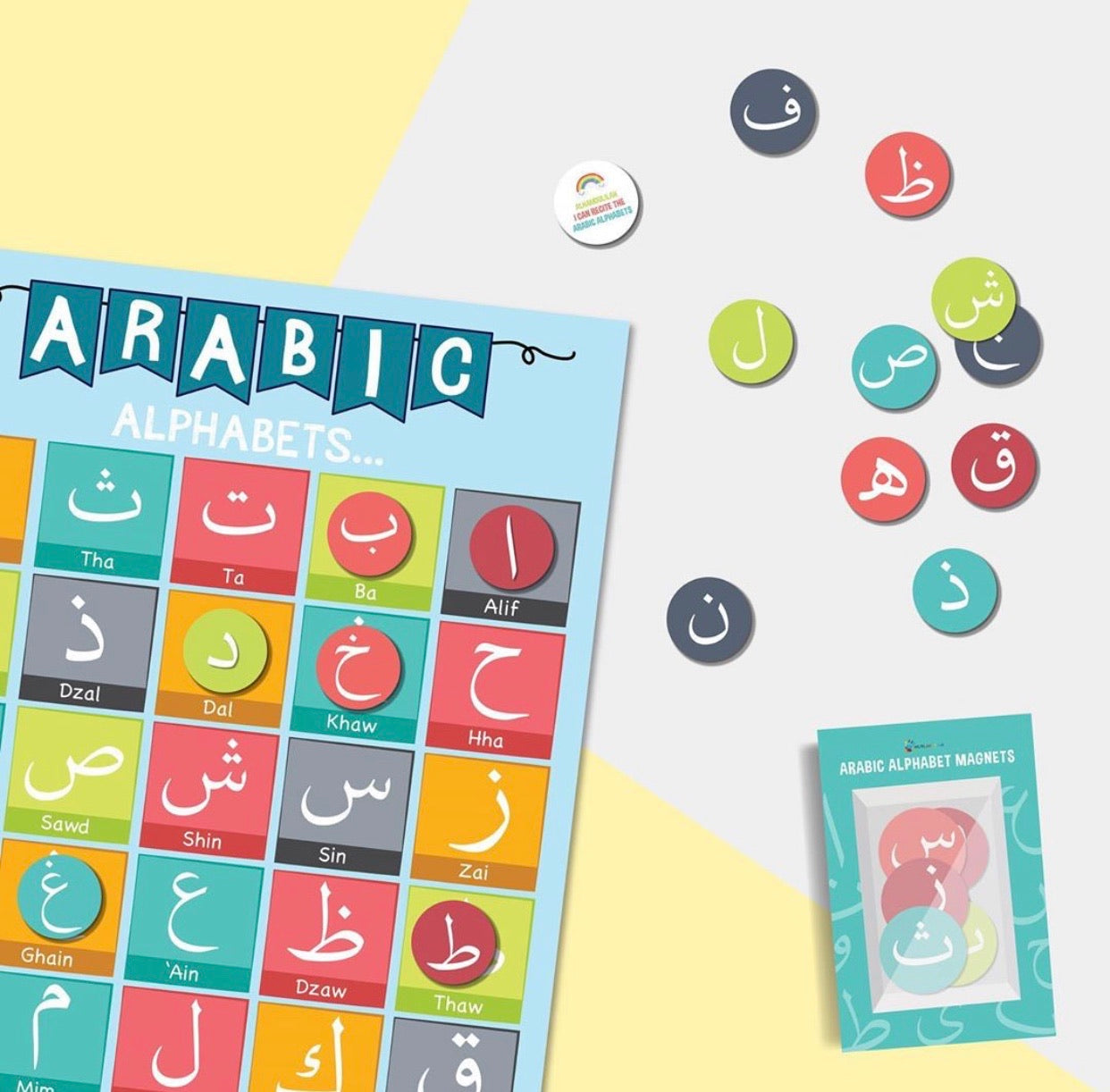 Muslimazing Arabic Alphabet Magnets || Huruf Hijaiyah Magnets