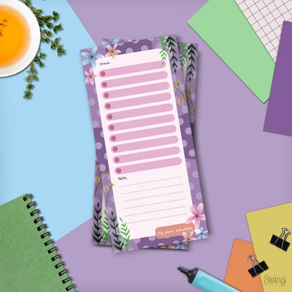 Long Memo Pad with Clipboard ( 7 designs )