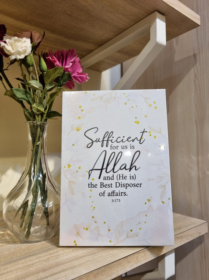 A5 Islamic Quotes Canvas - Inspirational